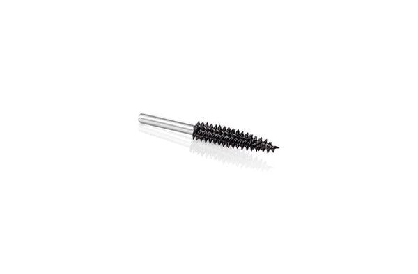 T-18-E, T-18-EG, TX-18-EC Taper, 1/8" Shaft Burrs Very Coarse 1/8" Shaft - Taper Burrs - 1/8" x 7/8"