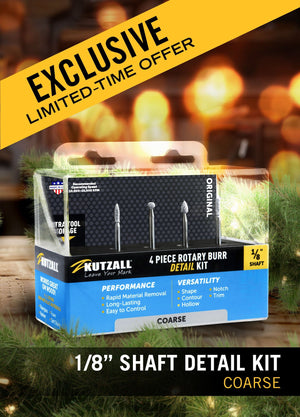 18CKIT02 Coarse 1/8" Shaft - 4-Piece Coarse Detail Kit