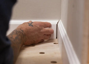 Fitting trimmed molding