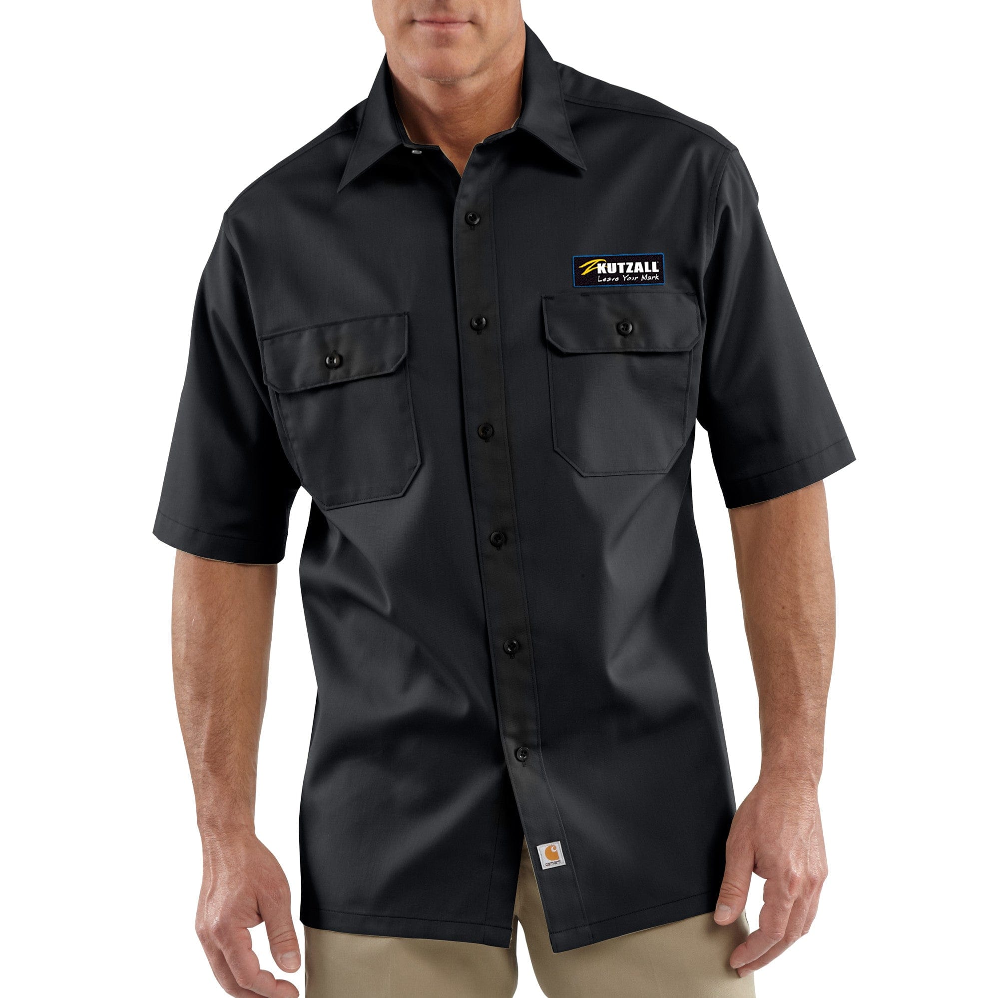 Men's Carhartt Twill Work Shirt w/ Patch - Main Image